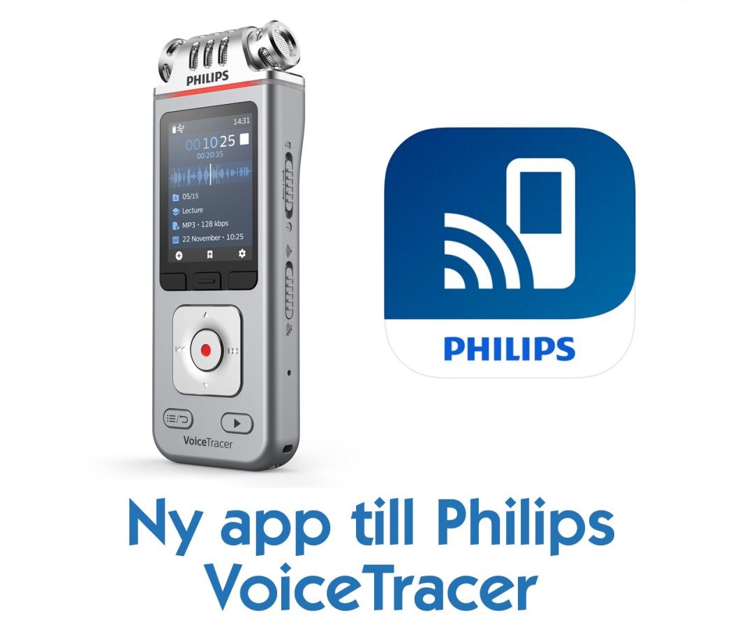 Ny app til Philips VoiceTracer