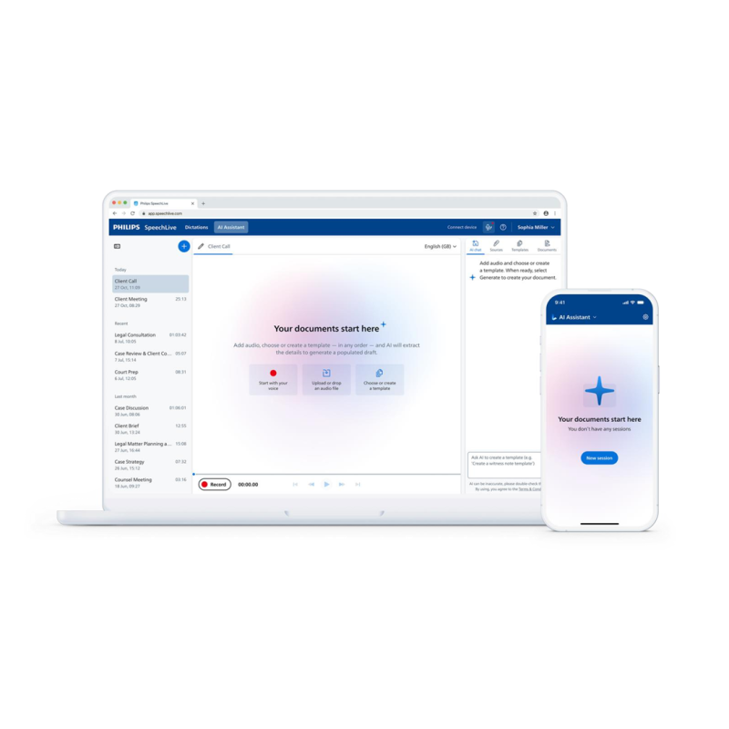 Philips SpeechLive Legal AI-assistent tilleggspakke, 12 mån